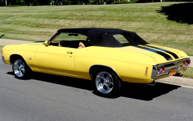 1971 Red Chevrolet Chevelle Convertible