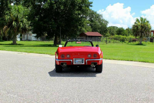 1971 Red Chevrolet Corvette