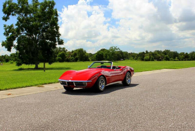 1971 Red Chevrolet Corvette