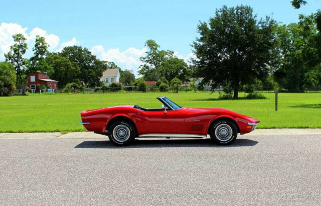 1971 Red Chevrolet Corvette