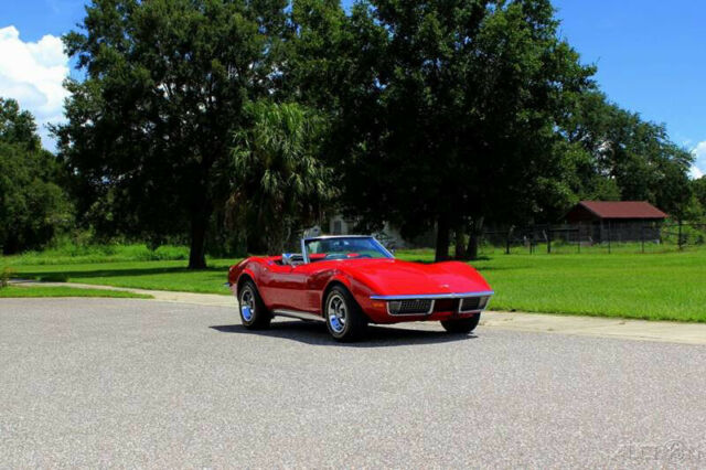 1971 Red Chevrolet Corvette