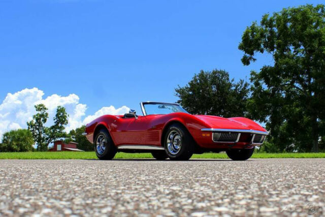 1971 Red Chevrolet Corvette