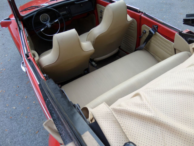 1971 Red Volkswagen Beetle - Classic Convertible