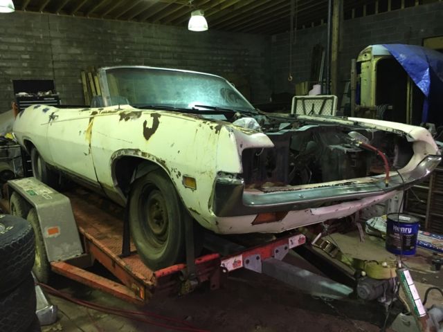 1971 Black Ford Torino Convertible