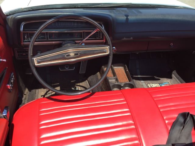 1971 White Ford Torino Convertible