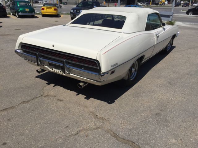 1971 White Ford Torino Convertible
