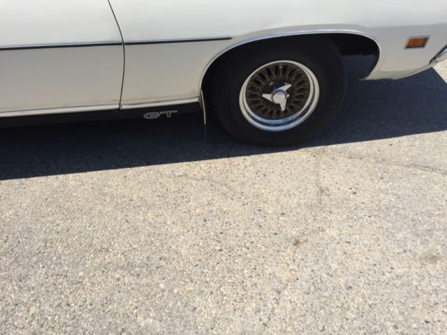 1971 White Ford Torino Convertible