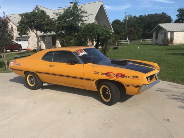 1971 Yellow Ford Torino Coupe