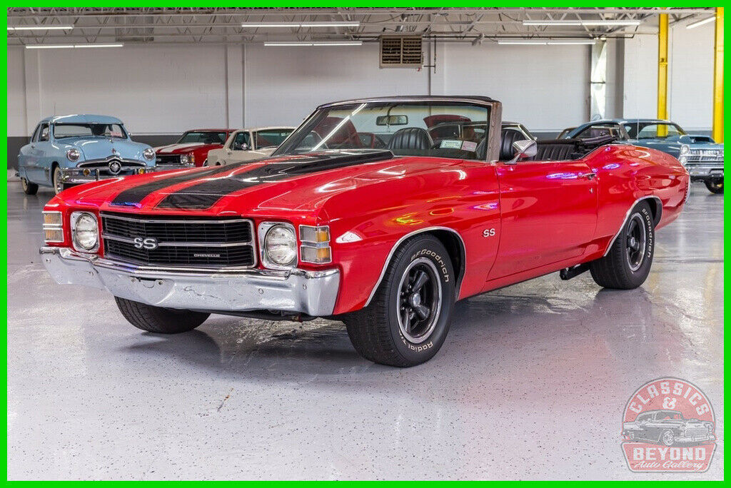 1971 Red Chevrolet Chevelle Convertible