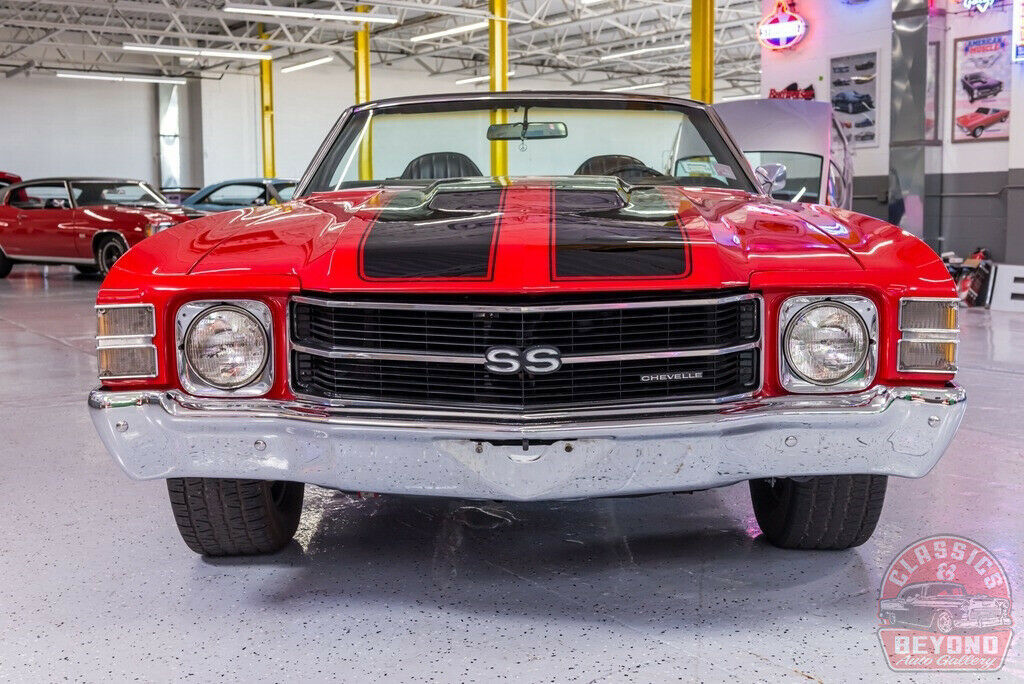 1971 Red Chevrolet Chevelle Convertible