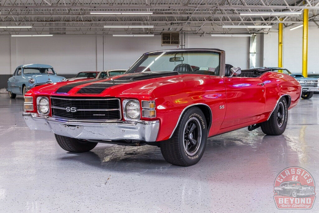 1971 Red Chevrolet Chevelle Convertible