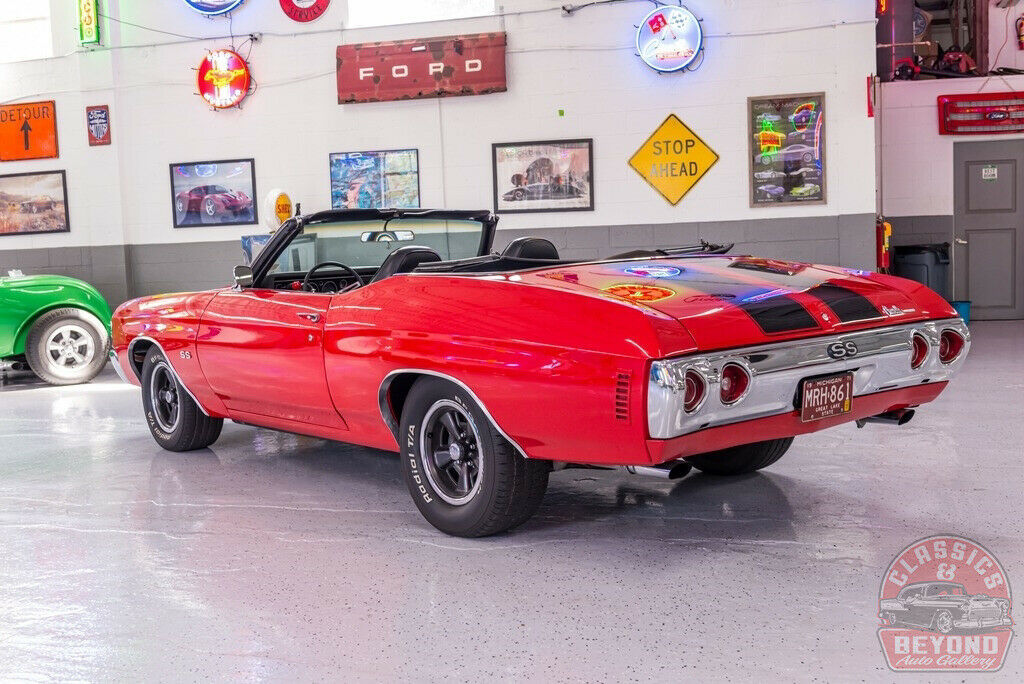 1971 Red Chevrolet Chevelle Convertible