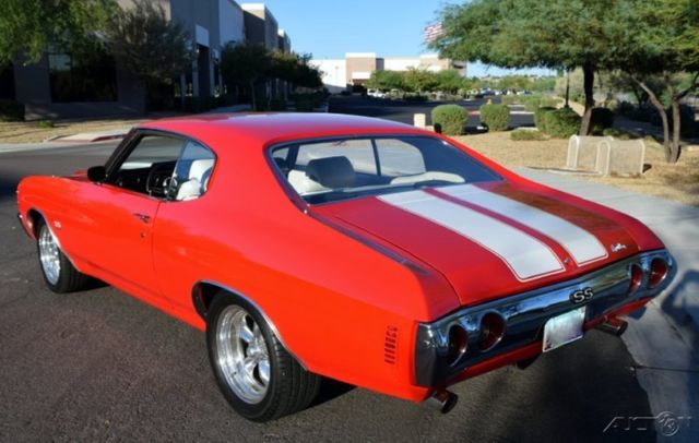 1971 Red Chevrolet Chevelle Coupe
