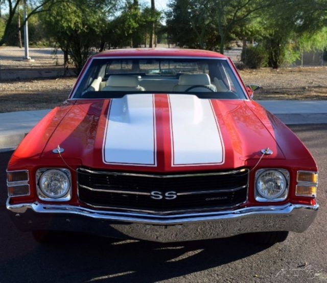 1971 Red Chevrolet Chevelle Coupe