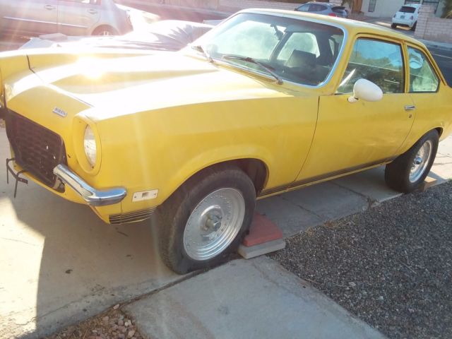 1971 Yellow Chevrolet Vega Coupe