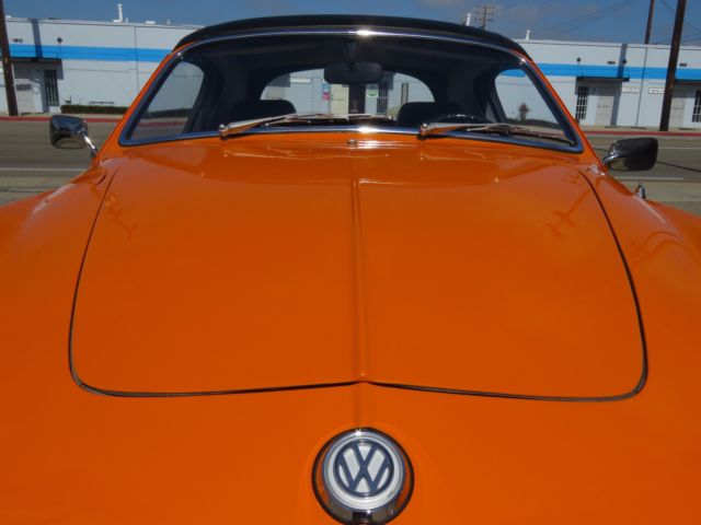 1971 Orange Volkswagen Karmann Ghia Convertible