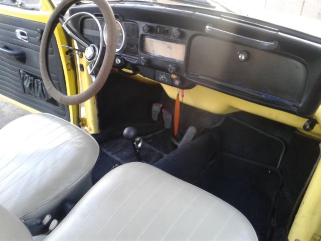 1971 Yellow Volkswagen Beetle - Classic 2 door