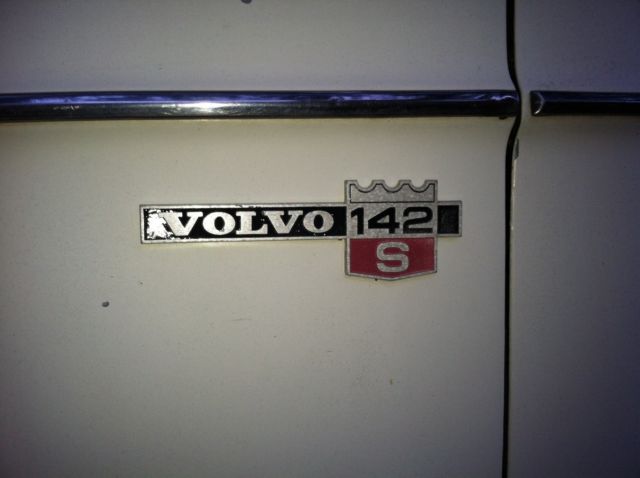 1971 White Volvo 142 Two Door