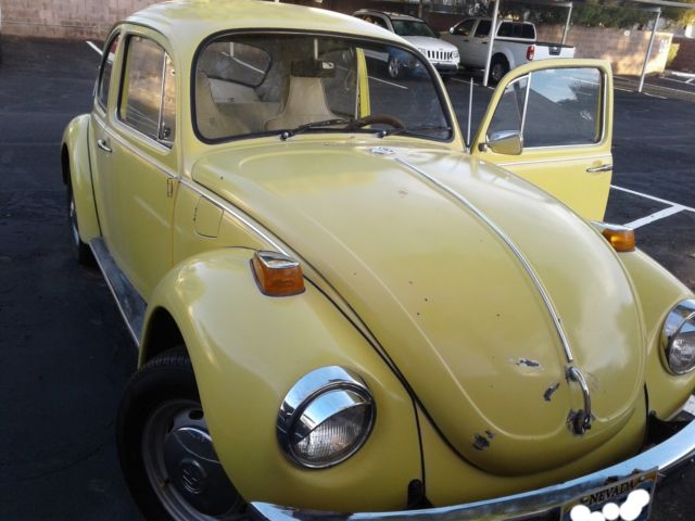 1971 Yellow Volkswagen Beetle - Classic 2 door