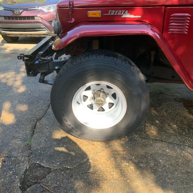 1972 Burgundy Toyota Land Cruiser Convertible