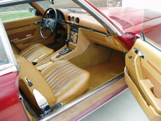 1972 Burgundy Mercedes-Benz SL-Class Convertible