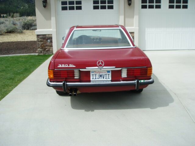 1972 Burgundy Mercedes-Benz SL-Class Convertible