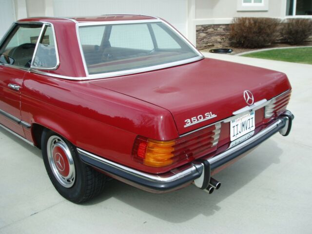 1972 Burgundy Mercedes-Benz SL-Class Convertible