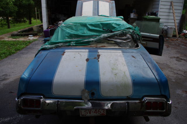 1972 Blue Oldsmobile 442 Convertible