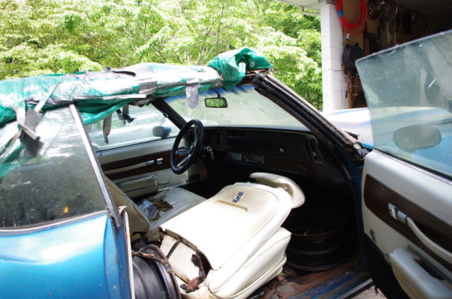 1972 Blue Oldsmobile 442 Convertible