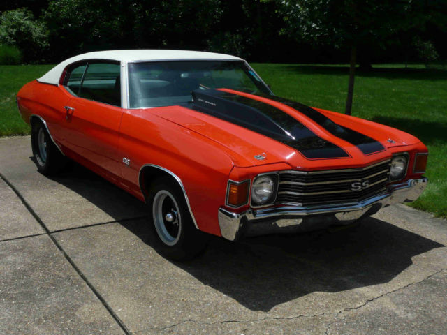 1972 Orange Chevrolet Chevelle Coupe
