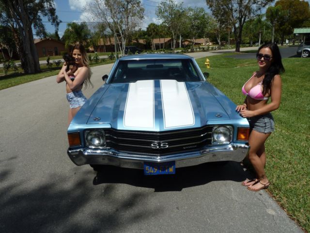 1972 Blue Chevrolet Chevelle