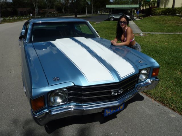 1972 Blue Chevrolet Chevelle