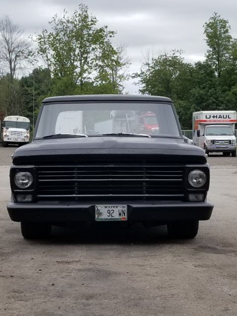 1972 Black Ford F-100 Standard Cab Pickup