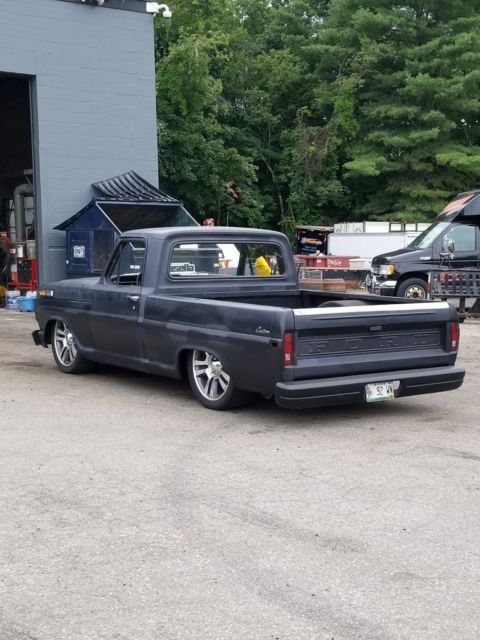 1972 Black Ford F-100 Standard Cab Pickup