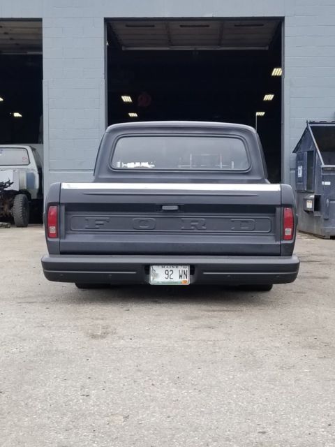 1972 Black Ford F-100 Standard Cab Pickup