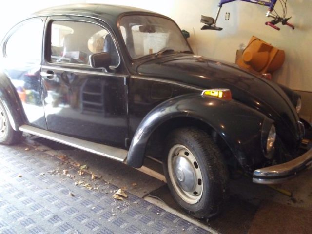 1972 Black Volkswagen Beetle - Classic