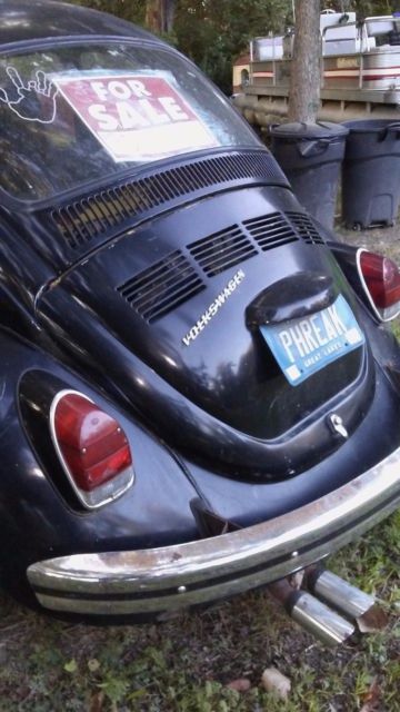 1972 Black Volkswagen Beetle - Classic