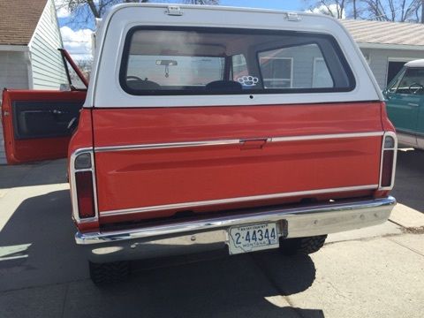 1972 Orange Chevrolet Blazer