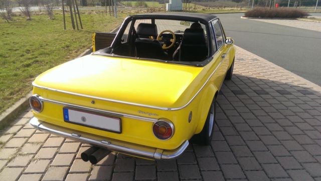 1972 Yellow BMW 2002 TARGA
