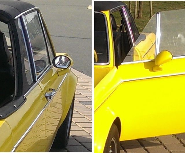 1972 Yellow BMW 2002 TARGA