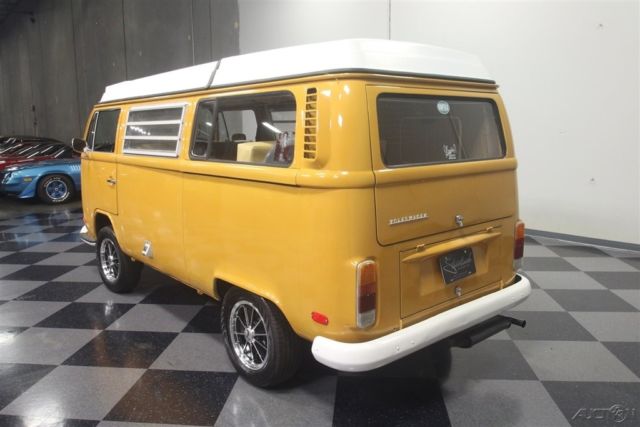 1972 Yellow Volkswagen Westfalia Camper