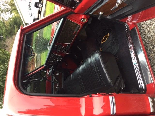 1972 red Chevrolet C-10 Standard Cab Pickup