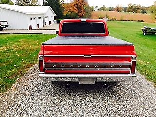 1972 red Chevrolet C-10 Standard Cab Pickup