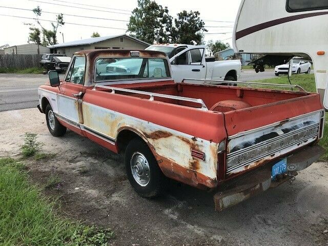1972 ORANGE AND WHITE Chevrolet C-10 Pickup