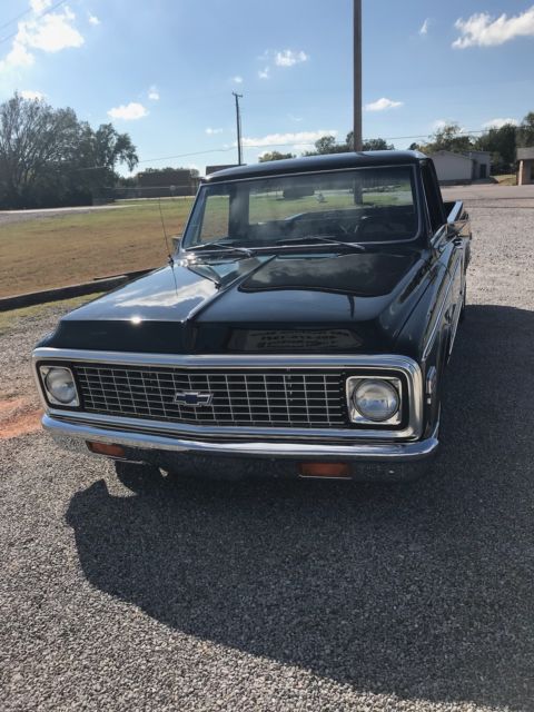 1972 Black Chevrolet C-10