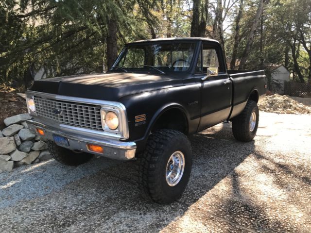 1972 Black Chevrolet C-10 Standard Cab Pickup