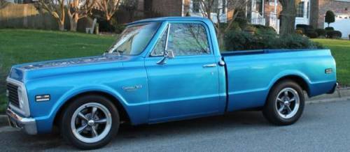 1972 Blue Chevrolet C-10 Standard Cab Pickup