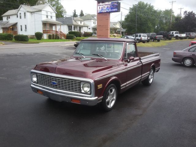 1972 Burgundy Chevrolet C-10 Pickup