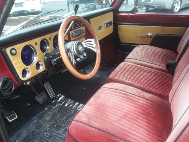 1972 Burgundy Chevrolet C-10 Pickup