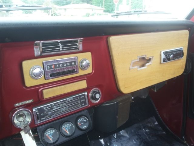 1972 Burgundy Chevrolet C-10 Pickup